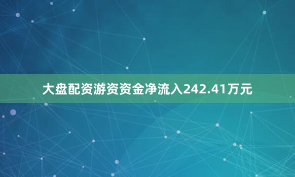 大盘配资游资资金净流入242.41万元