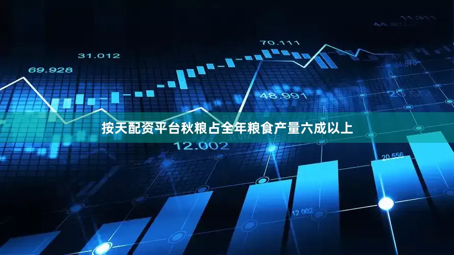 按天配资平台秋粮占全年粮食产量六成以上